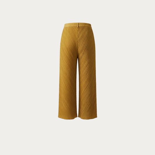 Plissé Cropped Trousers