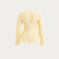 Structured Cream Cotton Shirt with Defined Shoulders