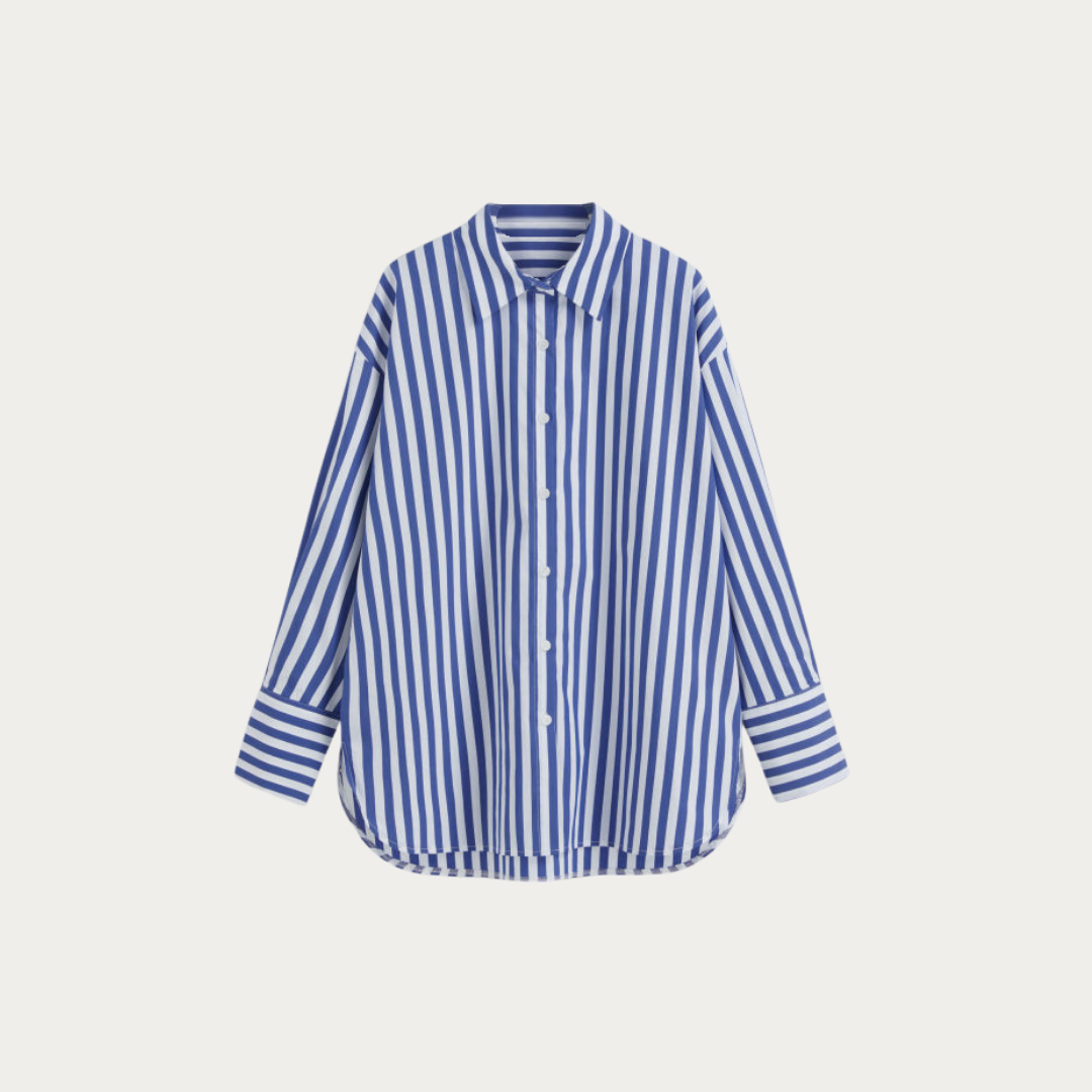 Relaxed Stripe Oversized Shirt