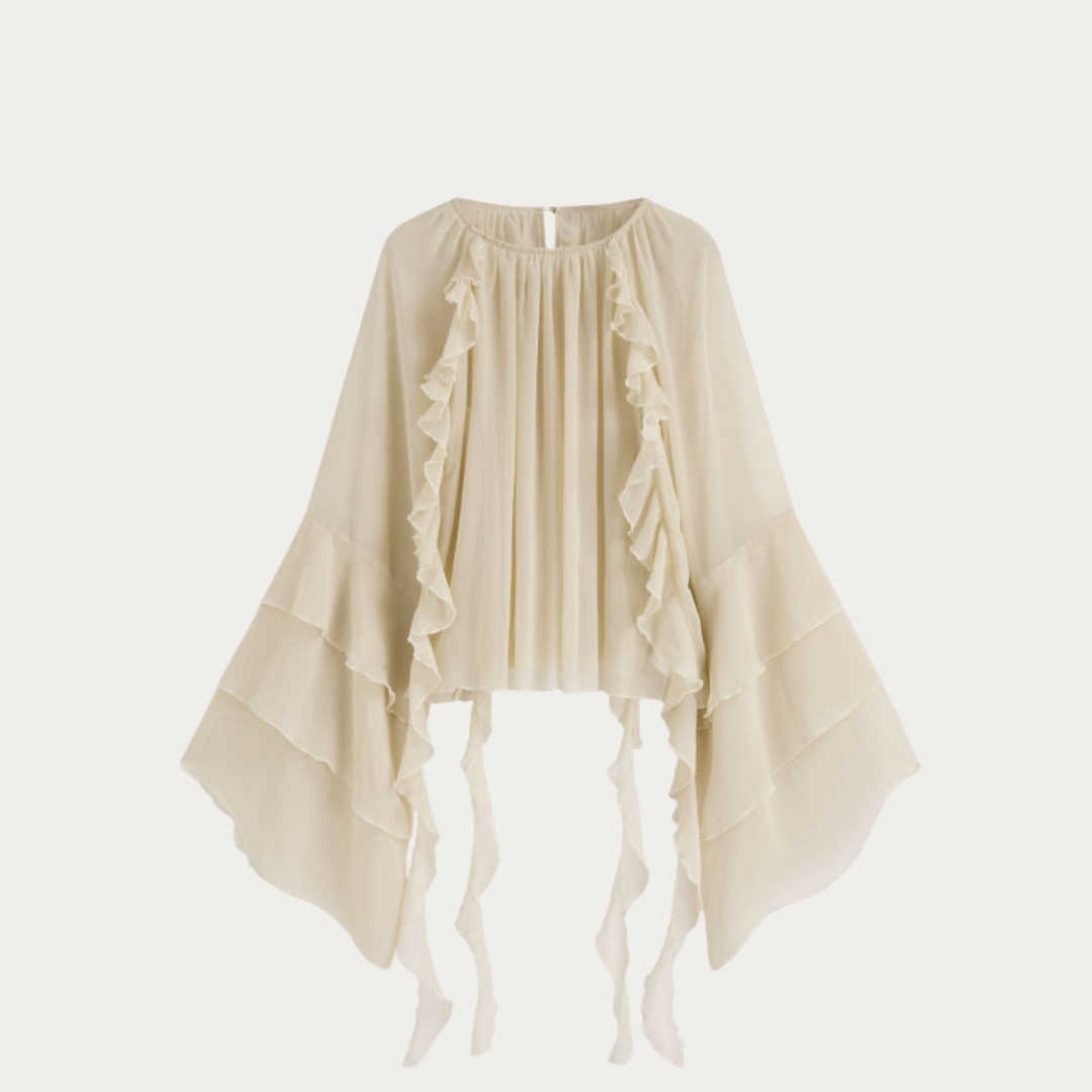 Bohemian Whisper Chiffon Blouse