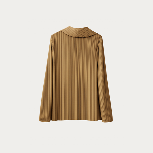 The Terra Plissé Sculptural Jacket