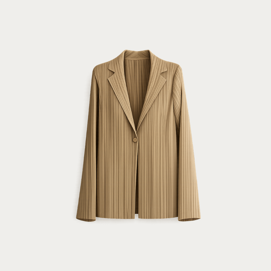 The Terra Plissé Sculptural Jacket