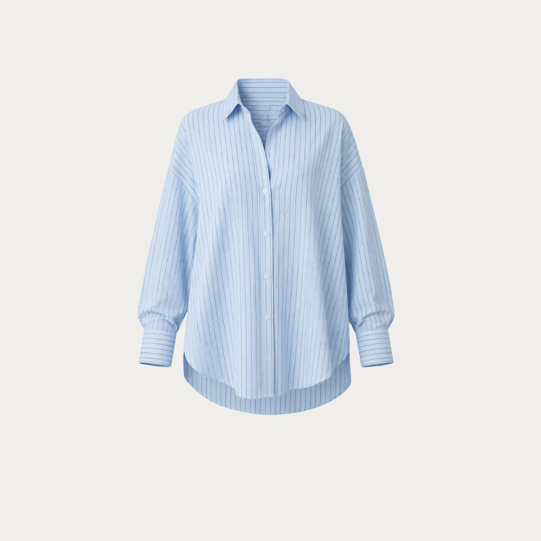 Oversized Striped Cotton Shirt
