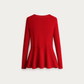 The Sculpted Crimso` Sweater