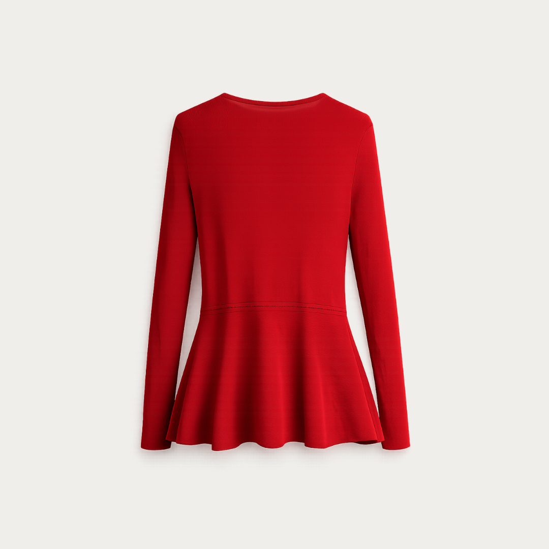 The Sculpted Crimso` Sweater