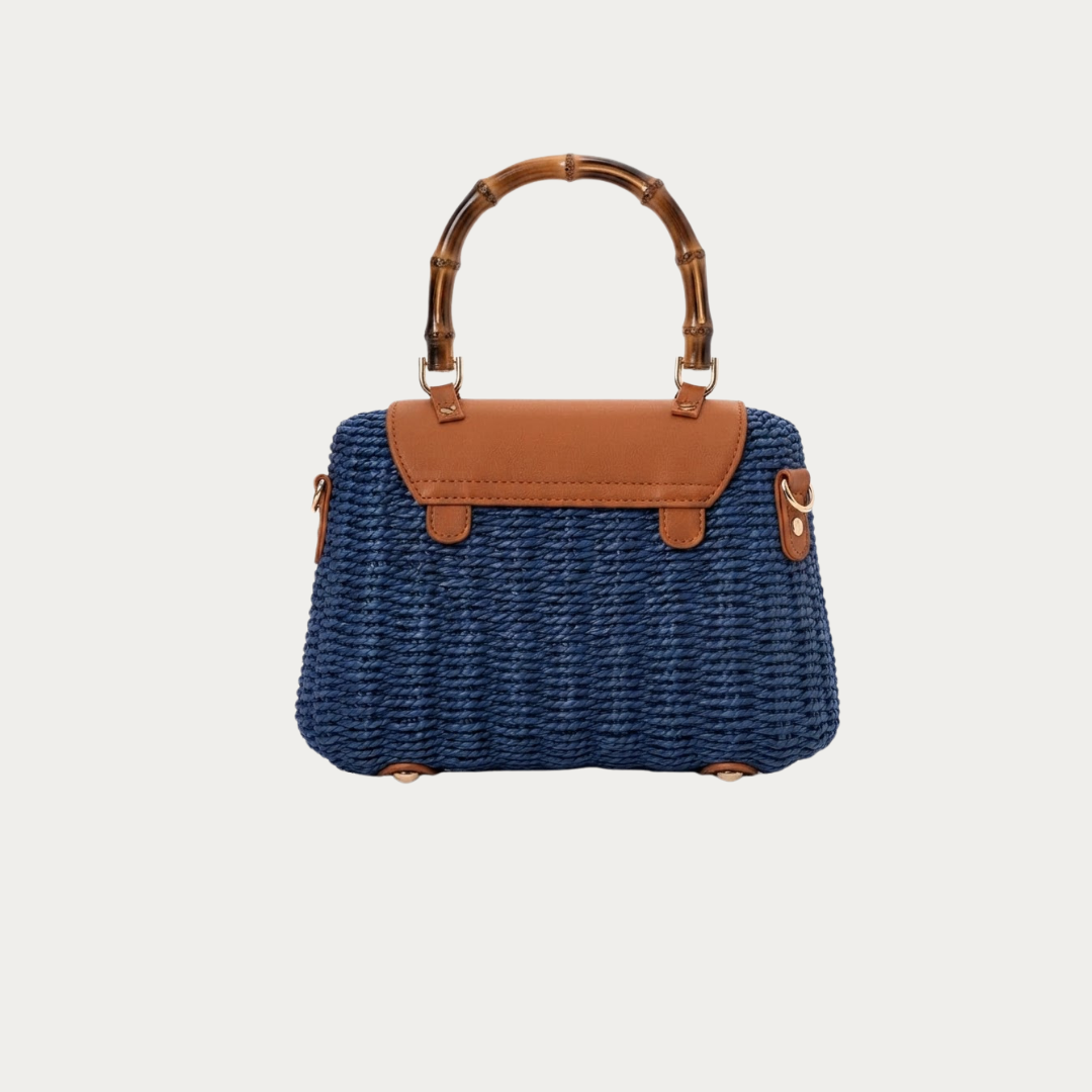 Crochet Blue Shoulder Bag