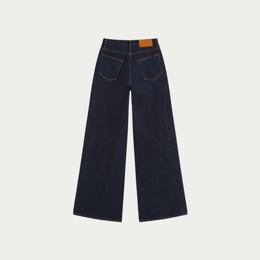 Elevated Wide-Leg High-Rise Jeans