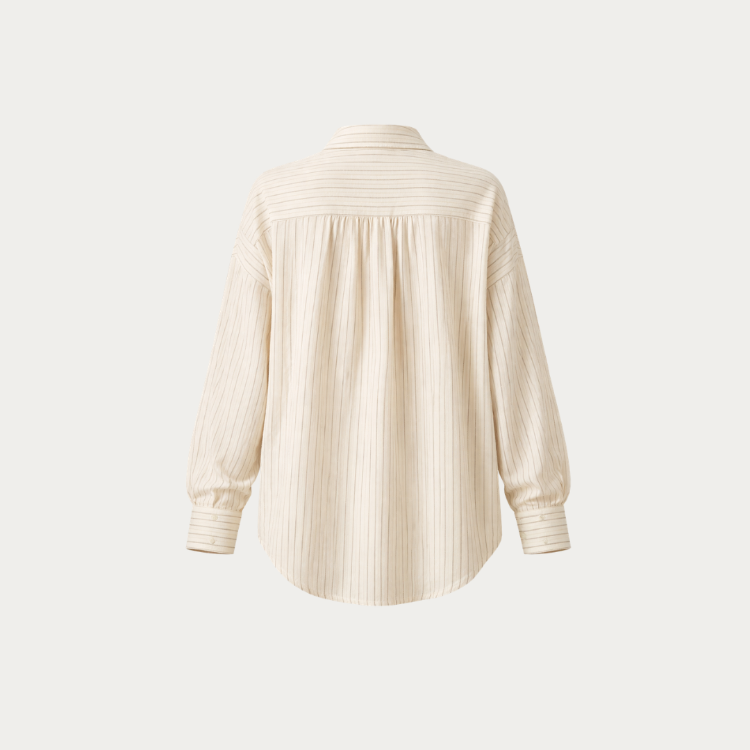 Oversized Striped Cotton Shirt