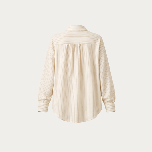 Oversized Striped Cotton Shirt