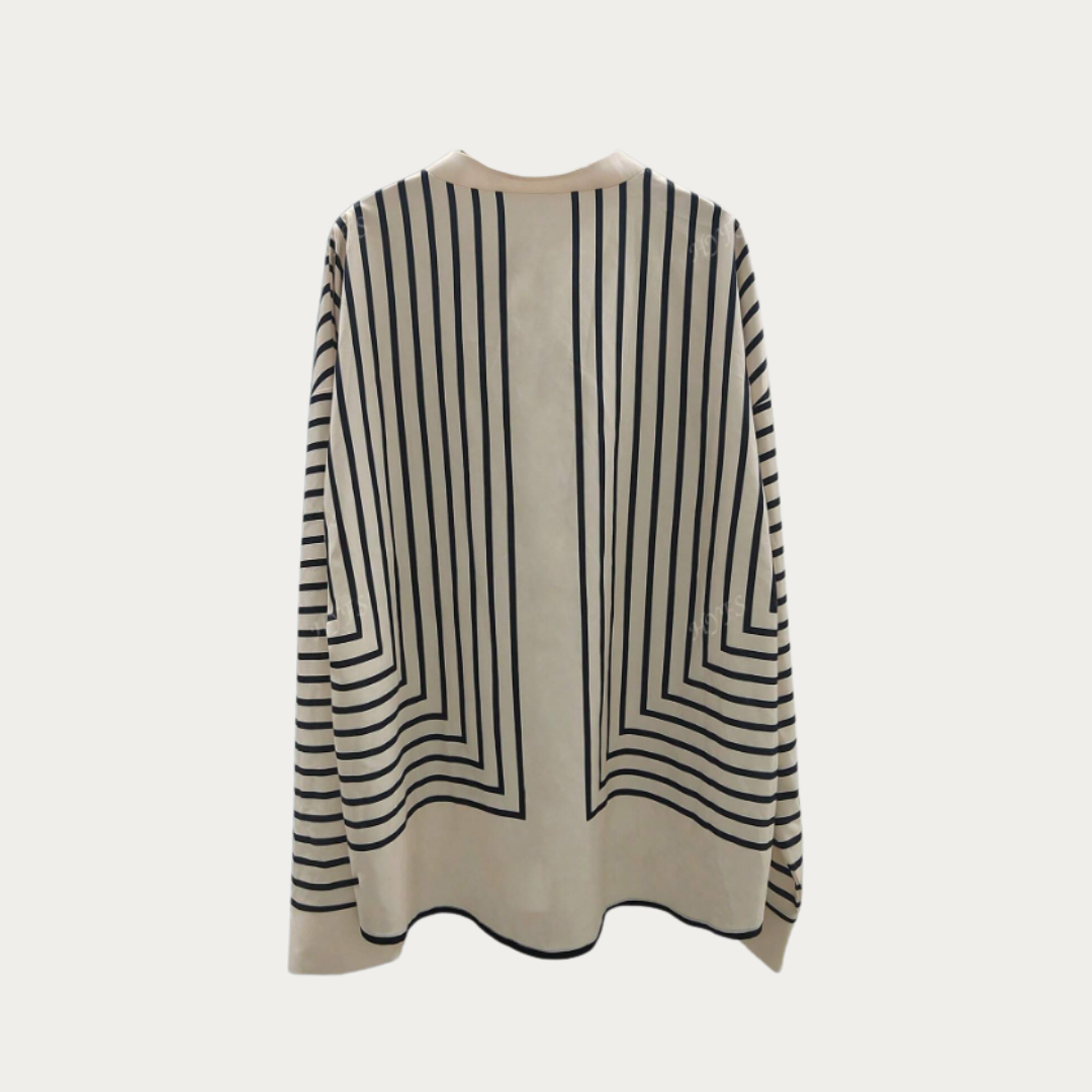 Breezy Stripe Chiffon Shirt