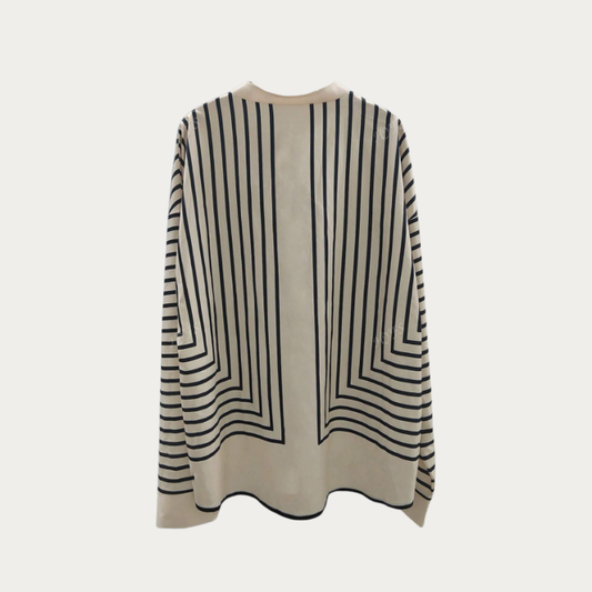Breezy Stripe Chiffon Shirt