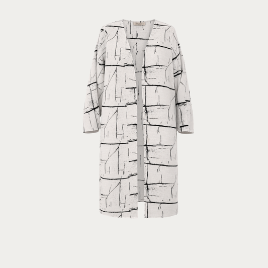 Plissé Cardigan with Motiv