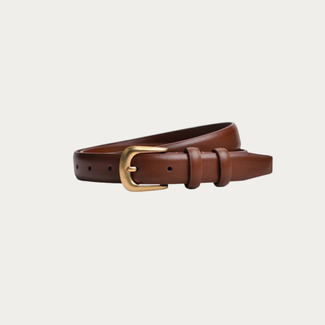 The Cognac 2cm Retro Belt