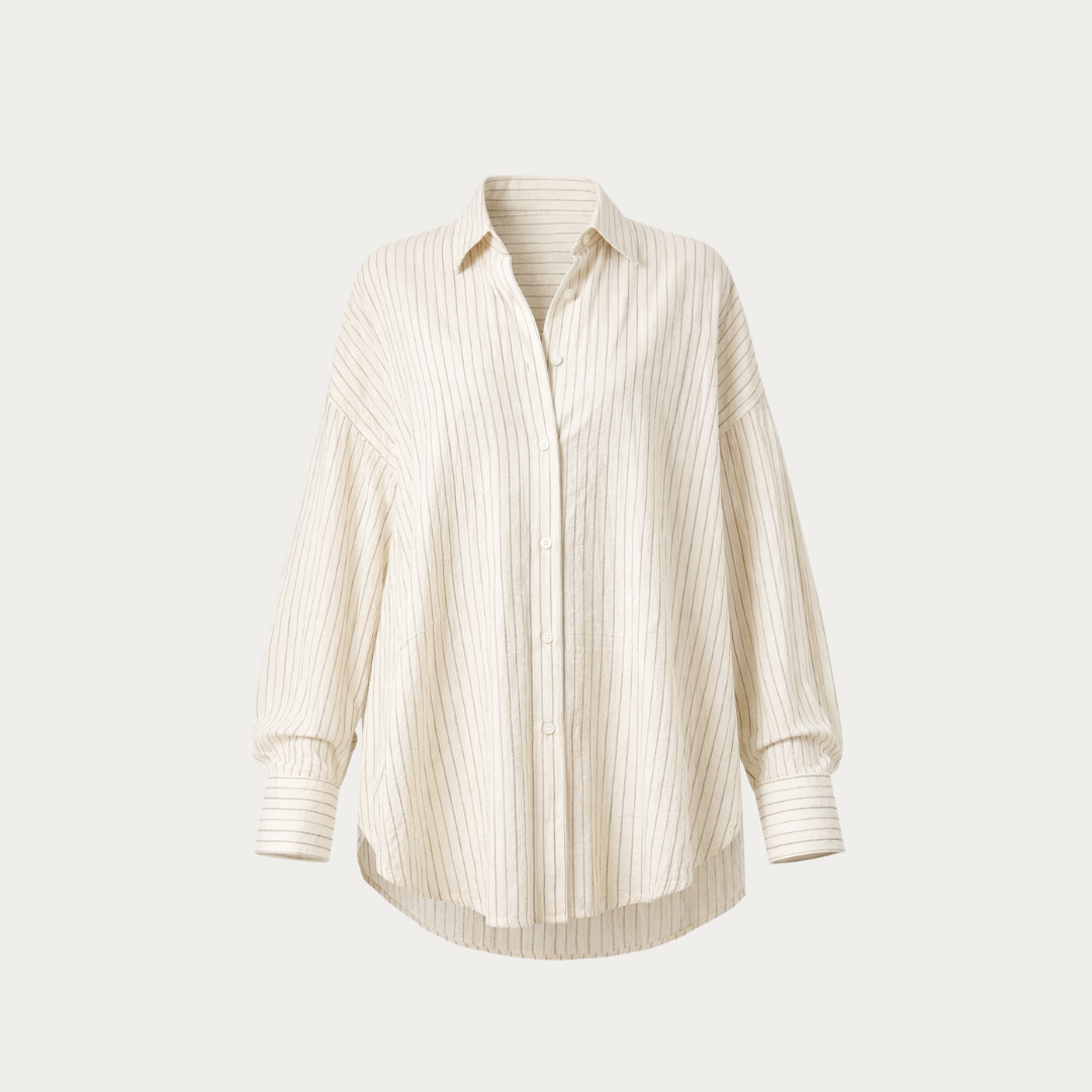 Oversized Striped Cotton Shirt