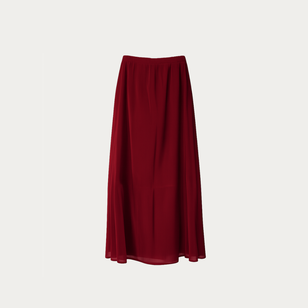 The Architectural A-Line Midi Skirt