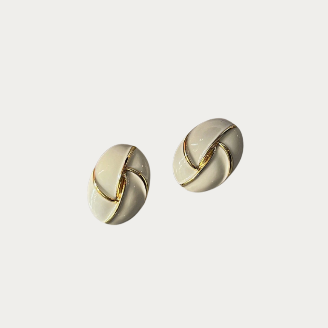 The White Hug Earrings