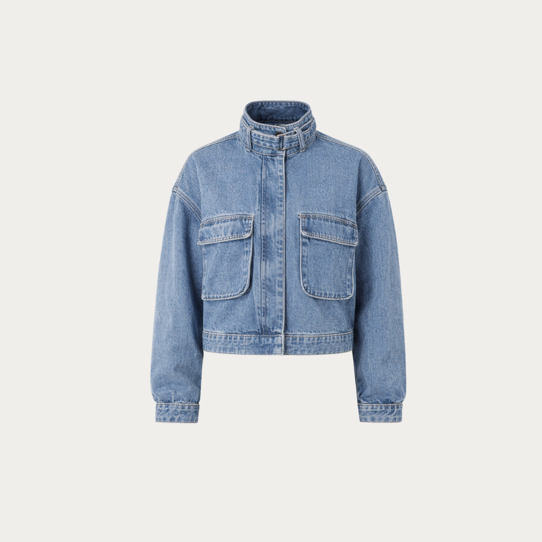 The Cargo-Style Denim Jacket