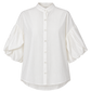 White Chiffon Mao Neck Blouse