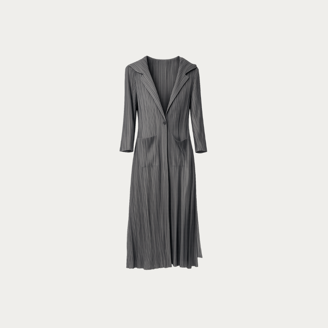 The Aria Plissé Maxi Cardigan