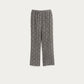 Refined Textured Silver Wide-Leg Pants