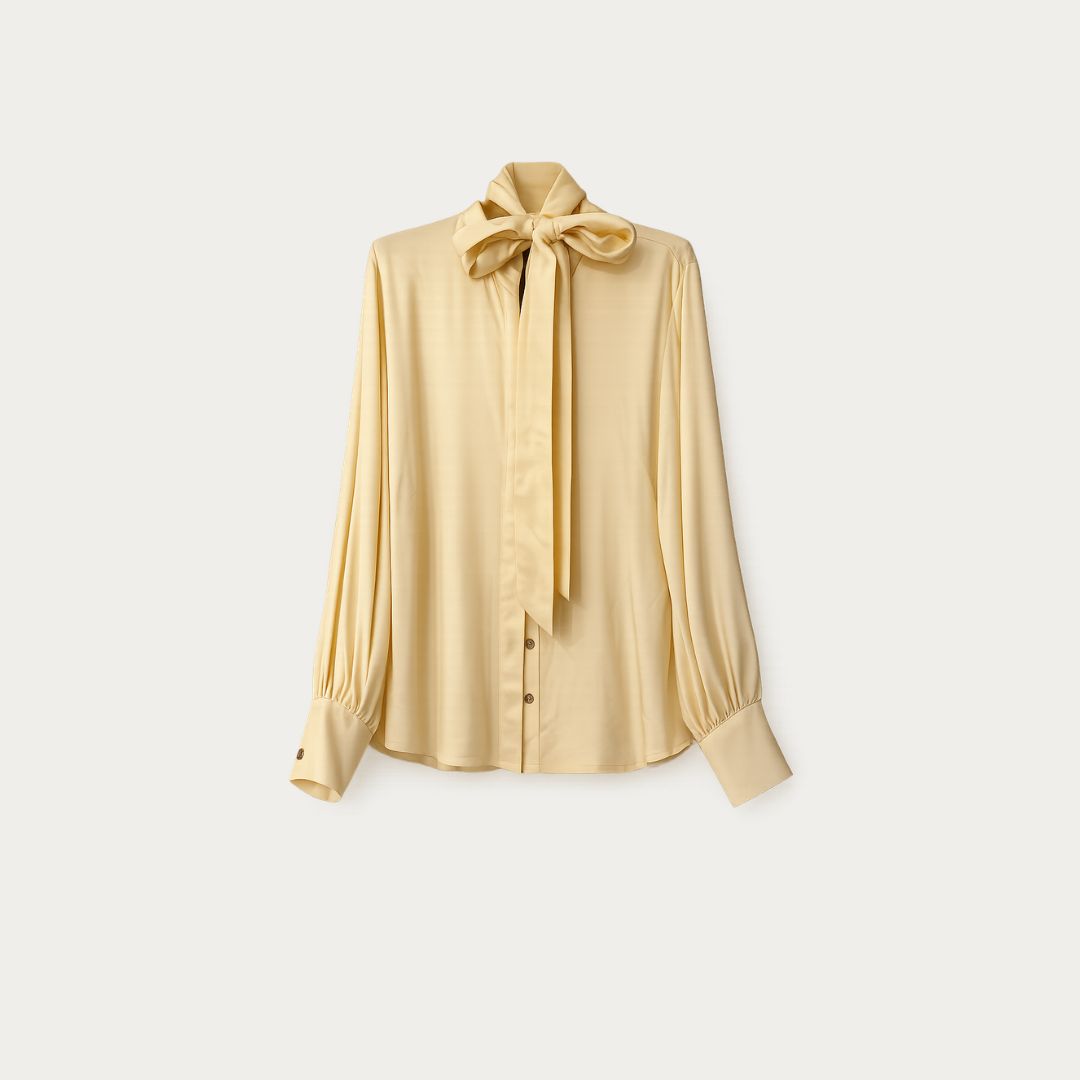 Satin Bow Shirt