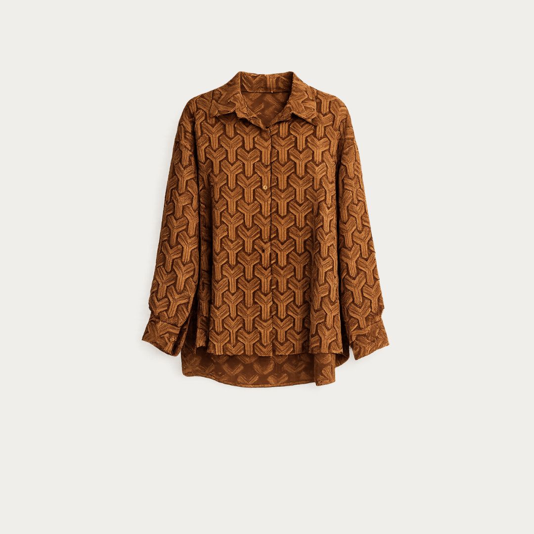 Textured Rust Shirt