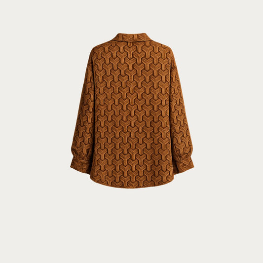 Textured Rust Shirt