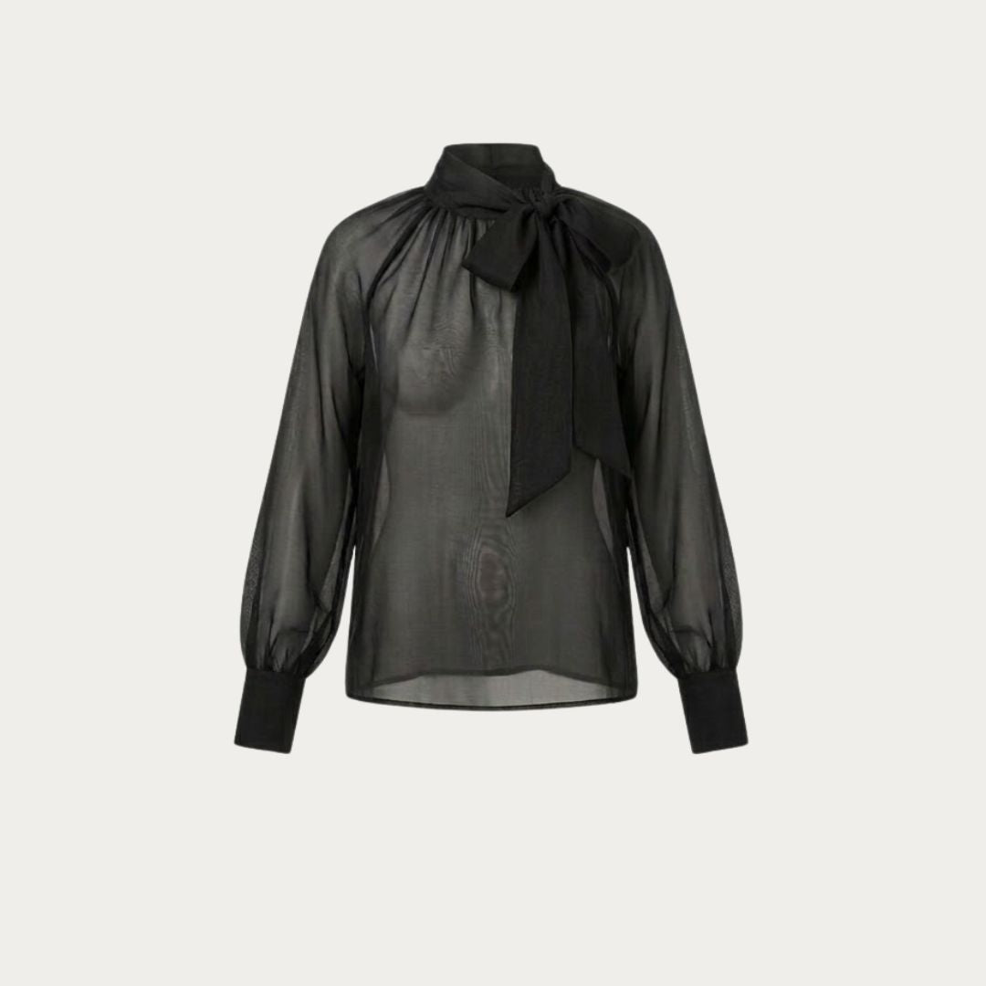 Elegant Modal Bow Shirt