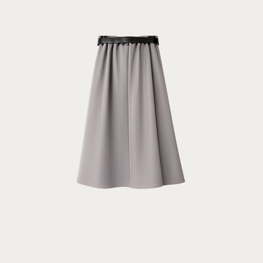 Refined Pleated Midi Skirt