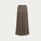 Plissé Chiffon Trousers – Taupe