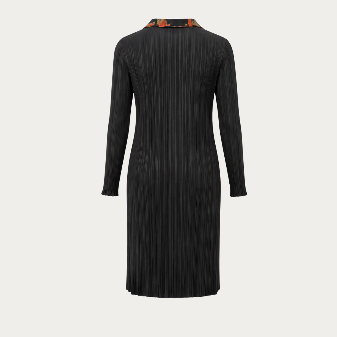 Plissé Reversible Midi-Length Cardigan