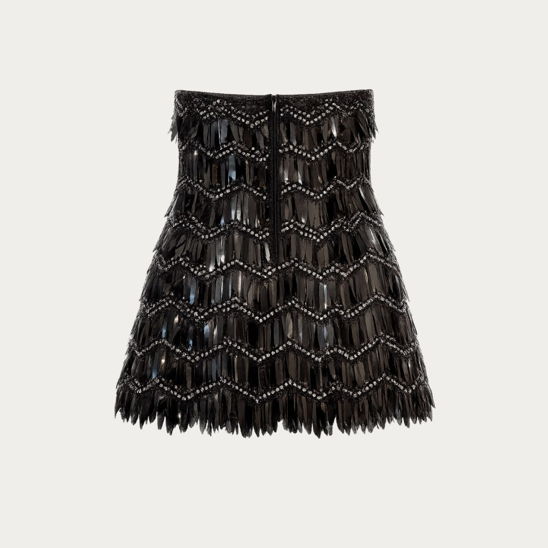 The Plume Sequin Bustier