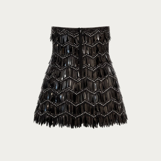 The Plume Sequin Bustier