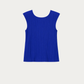 Royal Blue Plissé Tank Top