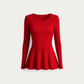 The Sculpted Crimso` Sweater